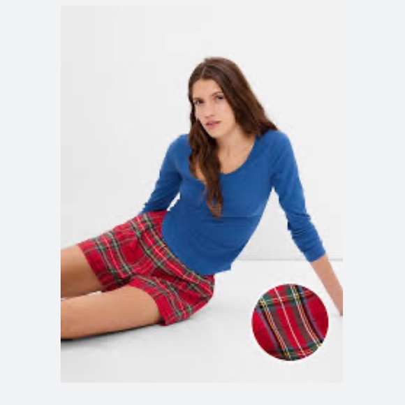 Gap Plaid Pyjama Shorts BNWT - Picture 1 of 1